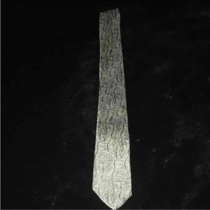 Ambiance silver grey skinny black men’s neck tie
